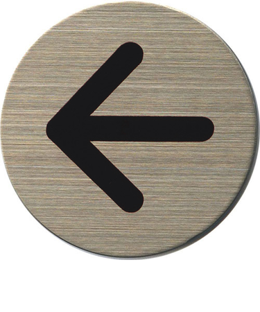 3M　ステンレスサインプレート　ST－R027　矢印　黒