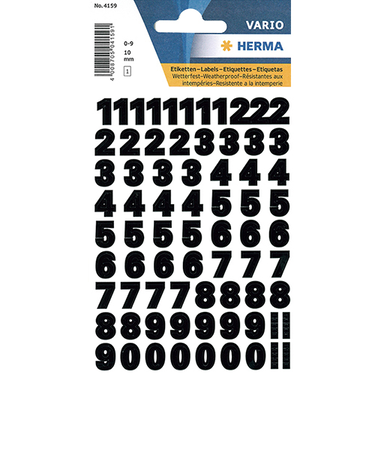ヘルマ（HERMA）　数字ラベル　4159　小　黒