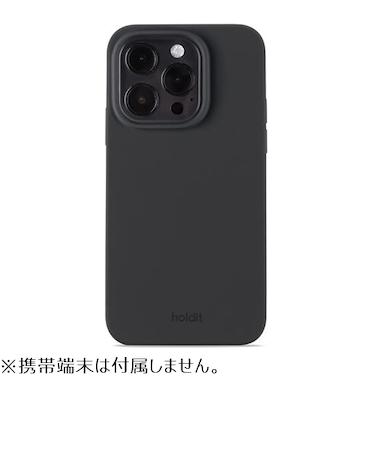 【iPhone15Pro】　ホールディット（Holdit）　シリコンケース　15990　ブラック