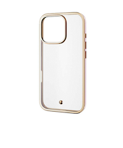 【iPhone16Pro】　エレコム（ELECOM）　＆me　ソフトケース　メタリックライン　PM-A24CUCTMLPN　ピンク