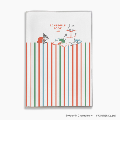 【2025年10月始まり】　フロンティア　MOOMIN　A5　マンスリーブロック　MM69063　BOOK　月曜始まり