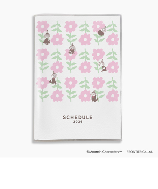 【2025年10月始まり】　フロンティア　MOOMIN　A5　マンスリーブロック　MM69064　HIDE　月曜始まり