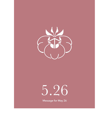 草紙堂　花結びメッセージカード　5月26日