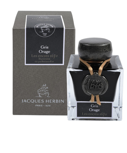 ジャックエルバン（JACQUES　HERBIN）　アニバーサリーインク1670　hbj15009　ストームグレー