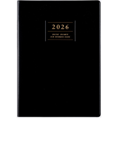 【2026年1月始まり】　高橋書店　デスクダイアリー　A5　ウィークリーホリゾンタル　53　黒　月曜始まり