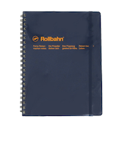 デルフォニックス　ロルバーンポケット付メモA5　NRP08　ダークブルー