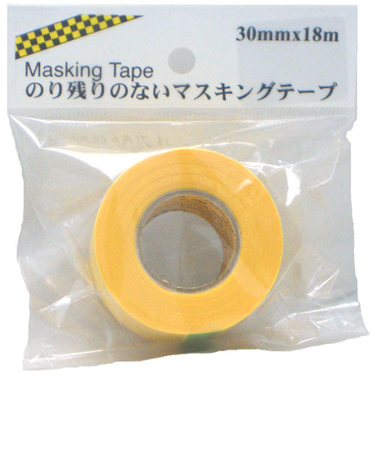 HCP　のり残りのないマスキングテープ　30mm×18m