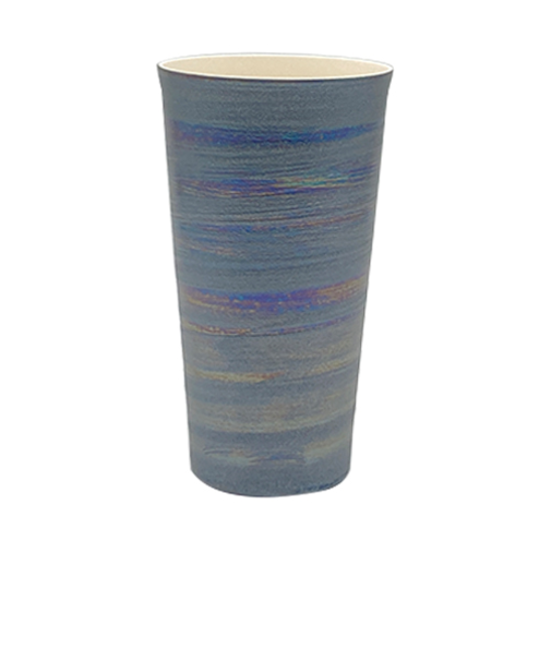 伝作窯　甲冑タンブラー　M　400mL　シルバー　秀吉