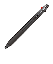 三菱鉛筆　ジェットストリーム　3色ボールペン　0.7mm　SXE3-400-07　透明ブラック