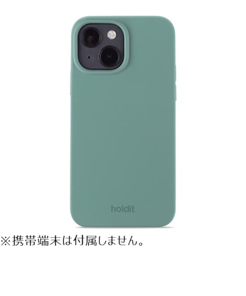 【iPhone15】　ホールディット（Holdit）　シリコンケース　15975　モスグリーン