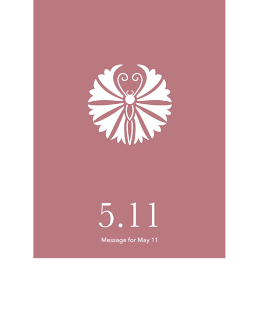 草紙堂　花結びメッセージカード　5月11日