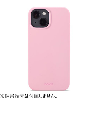 【iPhone15】　ホールディット（Holdit）　シリコンケース　15973　ピンク