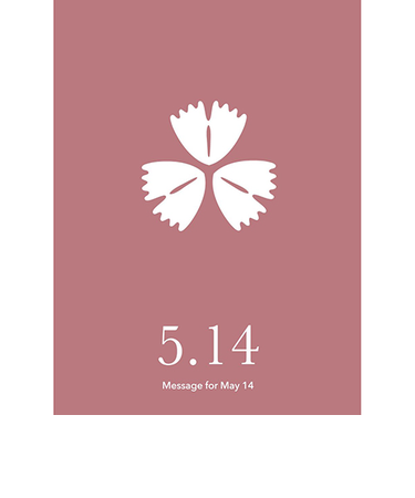 草紙堂　花結びメッセージカード　5月14日