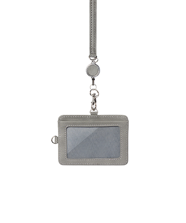 ハンズオリジナル　縦にも横にも使えるIDホルダー　グレー