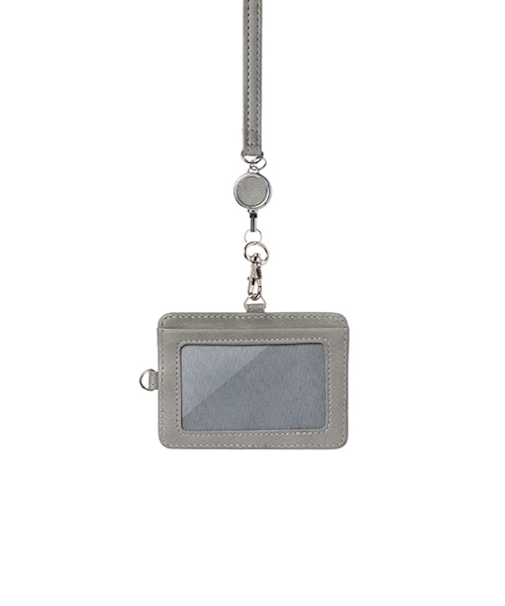 ハンズオリジナル　縦にも横にも使えるIDホルダー　グレー
