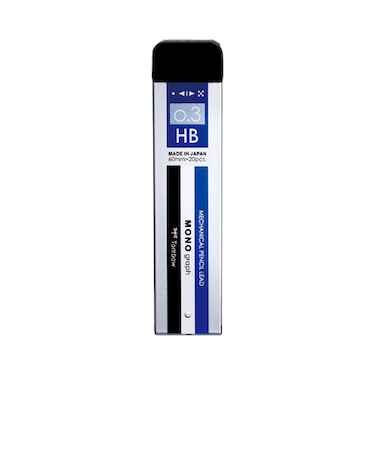 トンボ鉛筆（Tombow）　シャープ芯　モノグラフMG　0.3mm　HB　R3－MGHB01　モノカラー