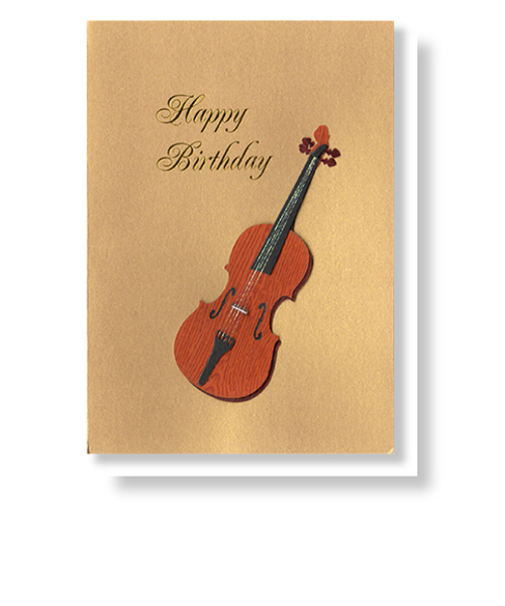 リーフワークカンパニー　バースデーカード　42-107　バイオリン