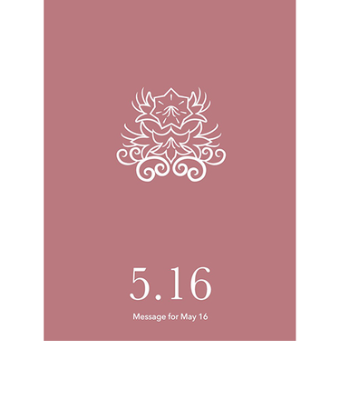 草紙堂　花結びメッセージカード　5月16日