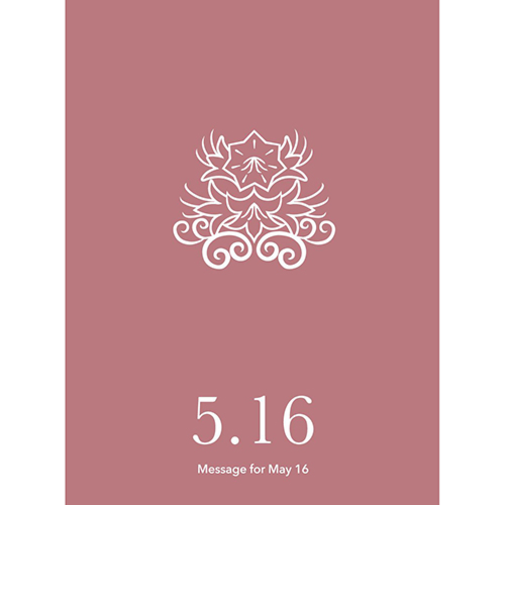 草紙堂　花結びメッセージカード　5月16日