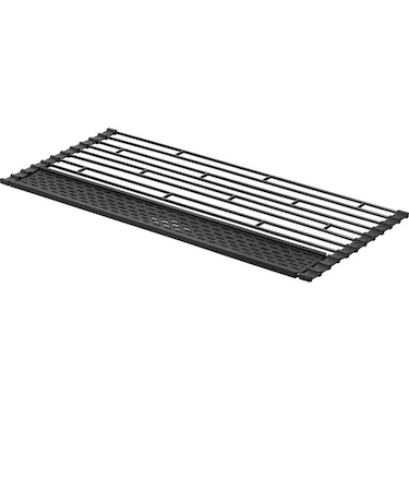 山崎実業　タワー（tower）　折り畳み水切り　シリコーントレー付　L　5055　ブラック