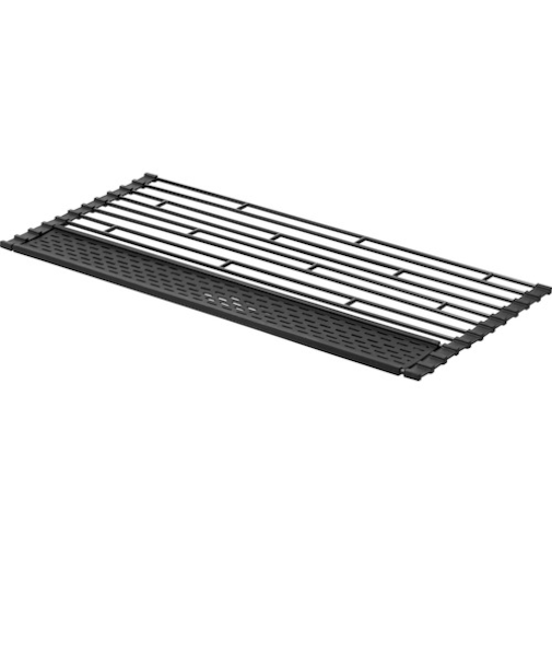 山崎実業　タワー（tower）　折り畳み水切り　シリコーントレー付　L　5055　ブラック