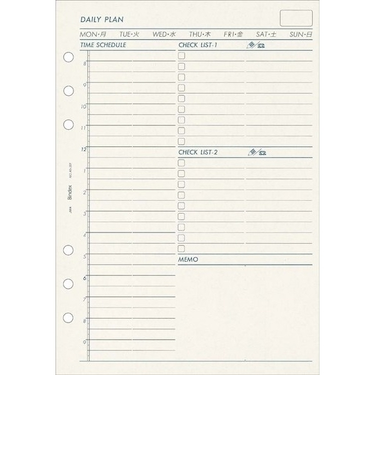 日本能率協会　DAILY　PLAN　12h　A5301