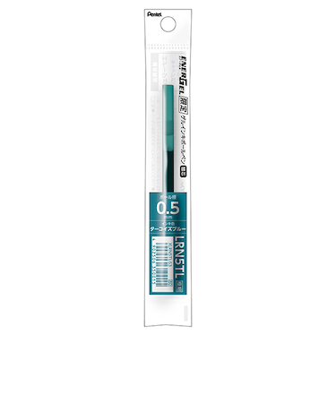ぺんてる（Pentel）　ジェルボールペン替芯　0.5mm　XLRN5TL-S3　ターコイズブルー