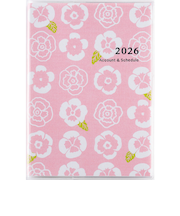 【2026年1月始まり】　高橋書店　ポケット家計簿　A6　手帳兼用集計タイプ　40　イラスト　月曜始まり