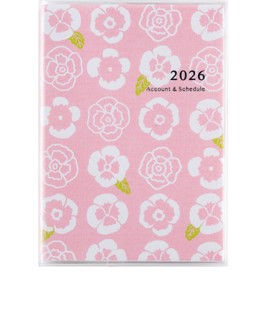 【2026年1月始まり】　高橋書店　ポケット家計簿　A6　手帳兼用集計タイプ　40　イラスト　月曜始まり