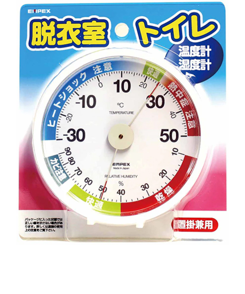 エンペックス（EMPEX）　脱衣室・トイレ温度湿度計　TM－6311
