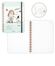 ホールマーク（Hallmark）　リングノート　Life　with　Snoopy　and　Friends　スヌーピー　830892　グリーン　スヌーピーとガール