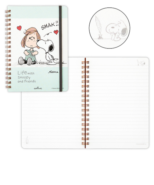 ホールマーク（Hallmark）　リングノート　Life　with　Snoopy　and　Friends　スヌーピー　830892　グリーン　スヌーピーとガール
