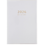 【2026年1月始まり】　高橋書店　マイダイアリー　B6　デイリー1日1ページ　24　白　各月1日始まり