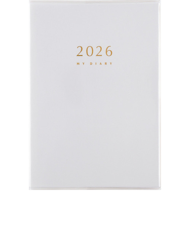 【2026年1月始まり】　高橋書店　マイダイアリー　B6　デイリー1日1ページ　24　白　各月1日始まり
