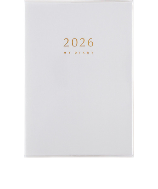 【2026年1月始まり】　高橋書店　マイダイアリー　B6　デイリー1日1ページ　24　白　各月1日始まり