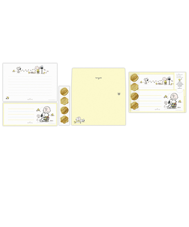 ホールマーク（Hallmark）　レターセット　Life　with　Snoopy　and　Friends　スヌーピー　830885　イエロー
