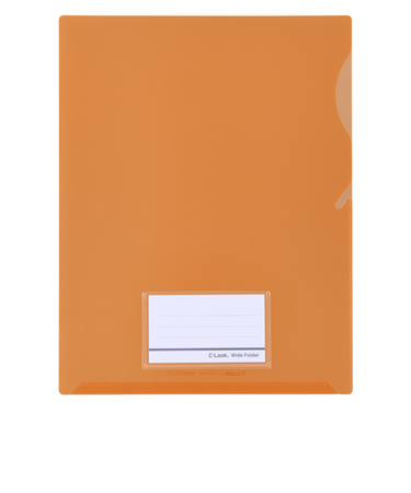 セキセイ　シールックワイドフォルダー　A4　CLK-2404　オレンジ