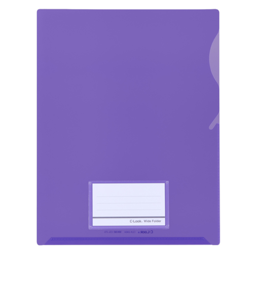 セキセイ　シールックワイドフォルダー　A4　CLK-2404　パープル