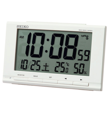セイコー（SEIKO）　温度湿度表示付き電波クロック　SQ789W