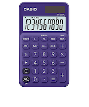 カシオ（CASIO）　カシオ手帳型カラフル電卓　SL－300C－PL－N　パープル