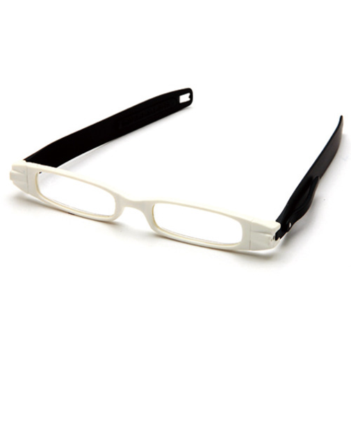 ケースのいらない老眼鏡　白／黒＋3.0（一般医療機器）