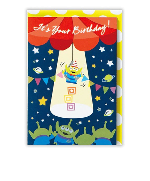 ホールマーク（Hallmark）　グリーティングカード　誕生お祝い　オルゴール　ディズニー　815158　トイ・ストーリー　エイリアン3