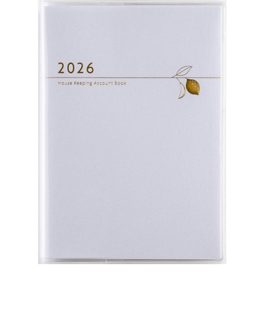 【2026年1月始まり】　高橋書店　Petit　Kakeibo　A6　集計タイプ　33　ホワイト　日曜始まり