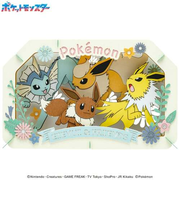 エンスカイ　ペーパーシアター　ラージサイズ　ポケットモンスター　イーブイ・シャワーズ・サンダース・ブースター