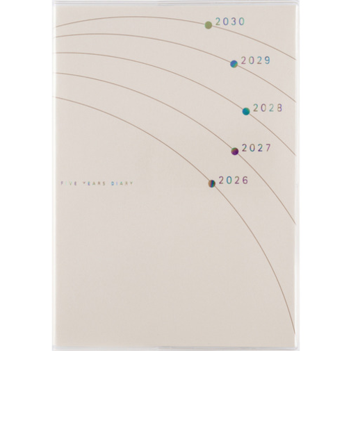 【2026年1月始まり】　高橋書店　5年日記　B6　デイリー1日1ページ　19　イラスト　各月1日始まり