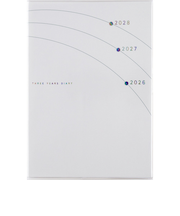 【2026年1月始まり】　高橋書店　3年日記　B6　デイリー2日1ページ　18　イラスト　各月1日始まり