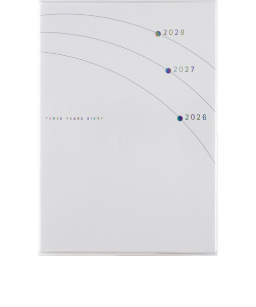 【2026年1月始まり】　高橋書店　3年日記　B6　デイリー2日1ページ　18　イラスト　各月1日始まり