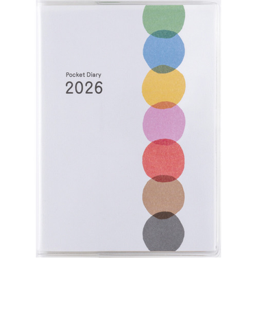 【2026年1月始まり】　高橋書店　ポケット新日記　B7　デイリー2日1ページ　17　イラスト　日曜始まり