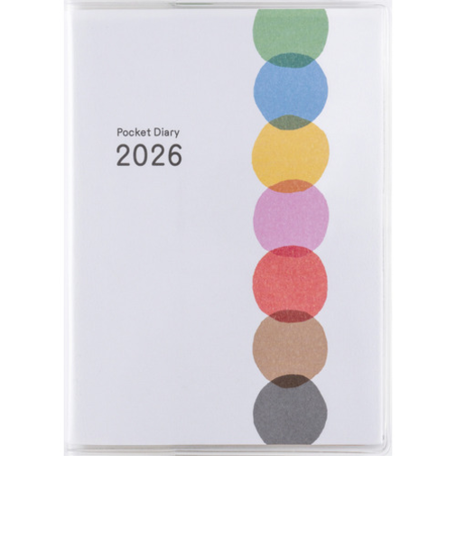 【2026年1月始まり】　高橋書店　ポケット新日記　B7　デイリー2日1ページ　17　イラスト　日曜始まり