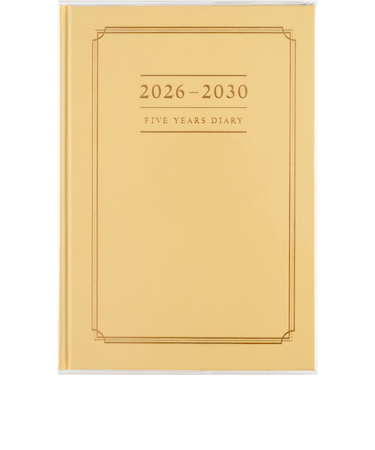 【2026年1月始まり】　高橋書店　5年横線当用新日記　A5　デイリー1日1ページ　16　イエロー　各月1日始まり